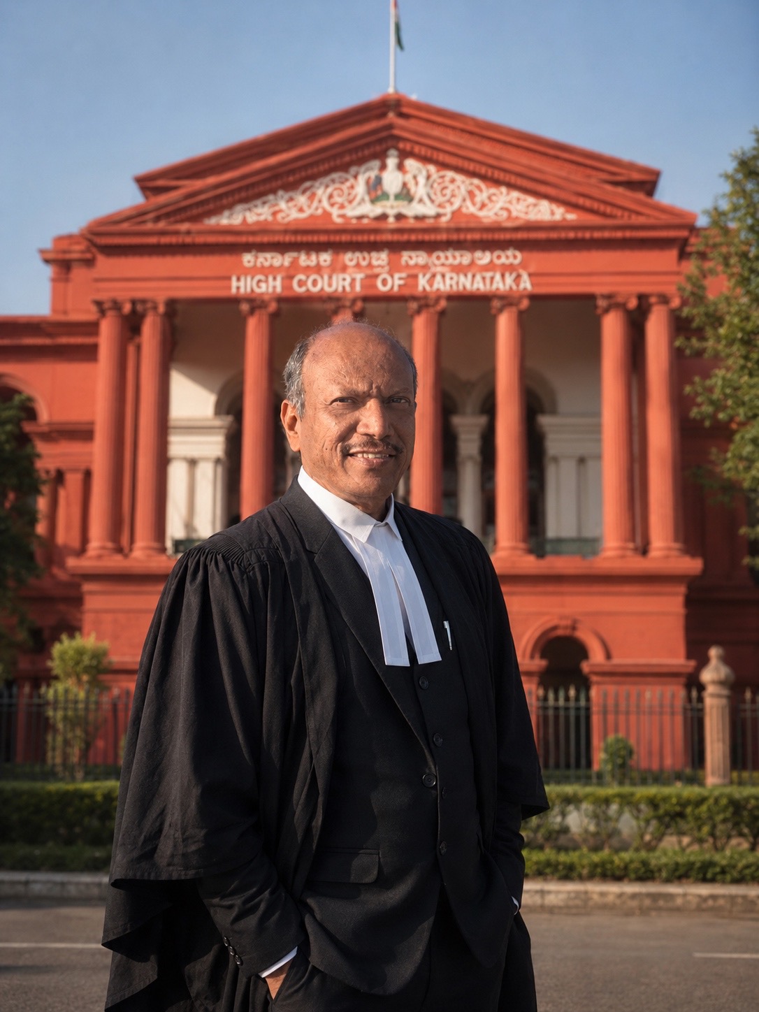Advocate B. N. Shetty before the Karnataka High Court, Bengaluru